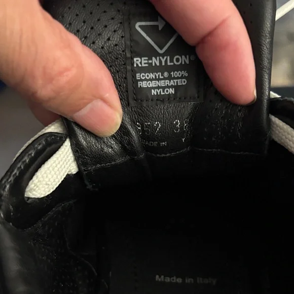 Prada Quilted Black and White Sneakers (CALZATURE DONNA) - Picture 4 of 8